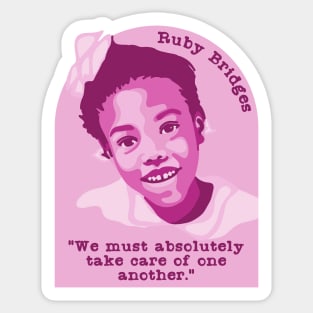 Ruby Bridges Portrait and Quote Sticker